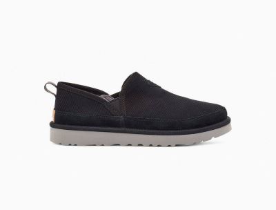 UGG Romeo Corduroy Mens Slippers Black - AU 560KO